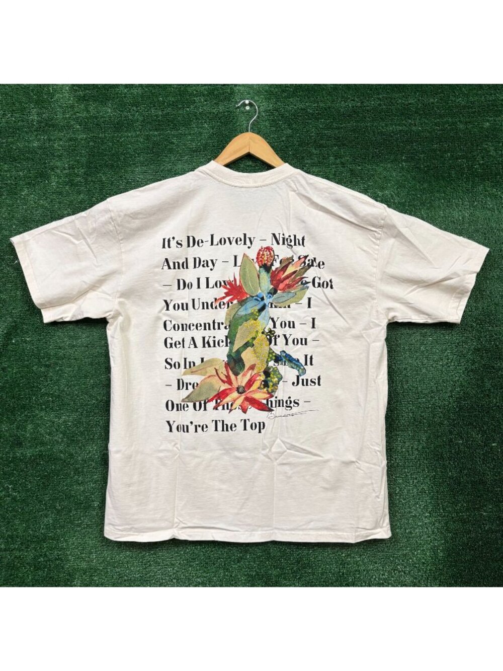Tony Bennett & Lady Gaga Love For Sale Tracklist T-Shirt Size Extra Large